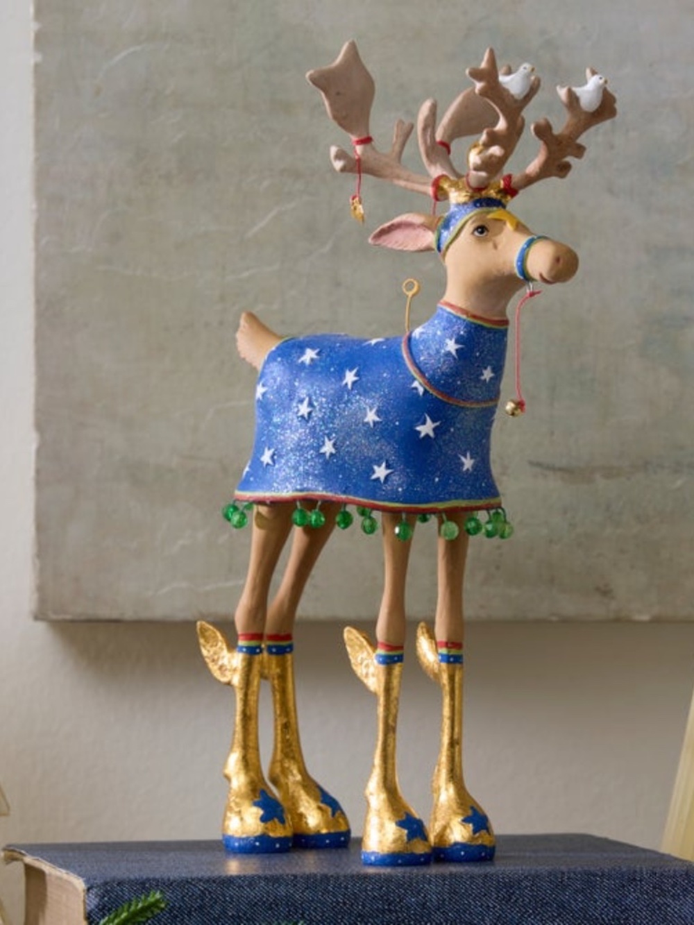 MacKenzie-Childs Patience Brewster Dash Away Comet Reindeer Figure (LIKE NEW)